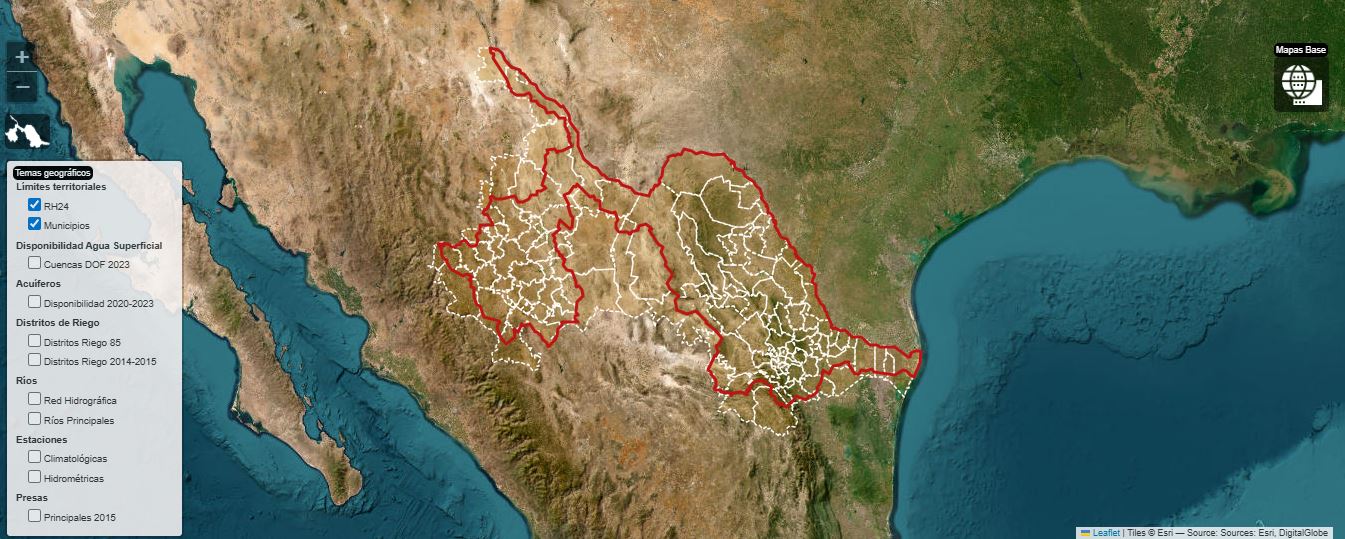 Visor Geográfico Río Bravo